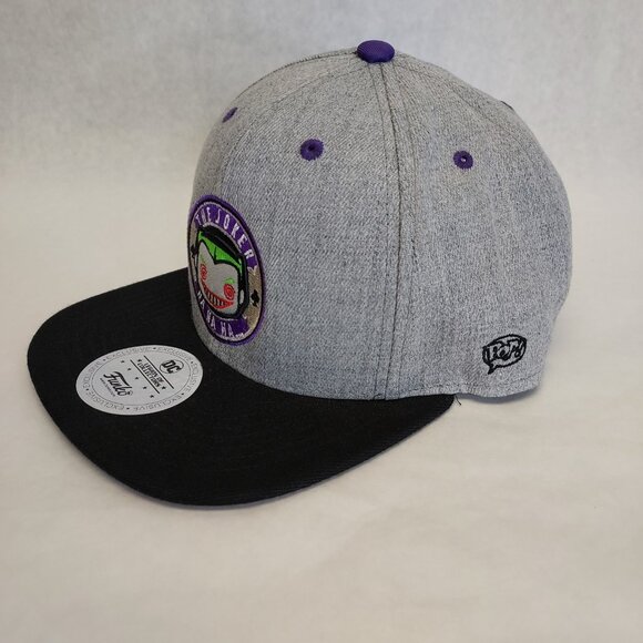 The Joker Funko Snapback Baseball Cap Hat DC Comics Gray Black Purple New - Picture 6 of 16